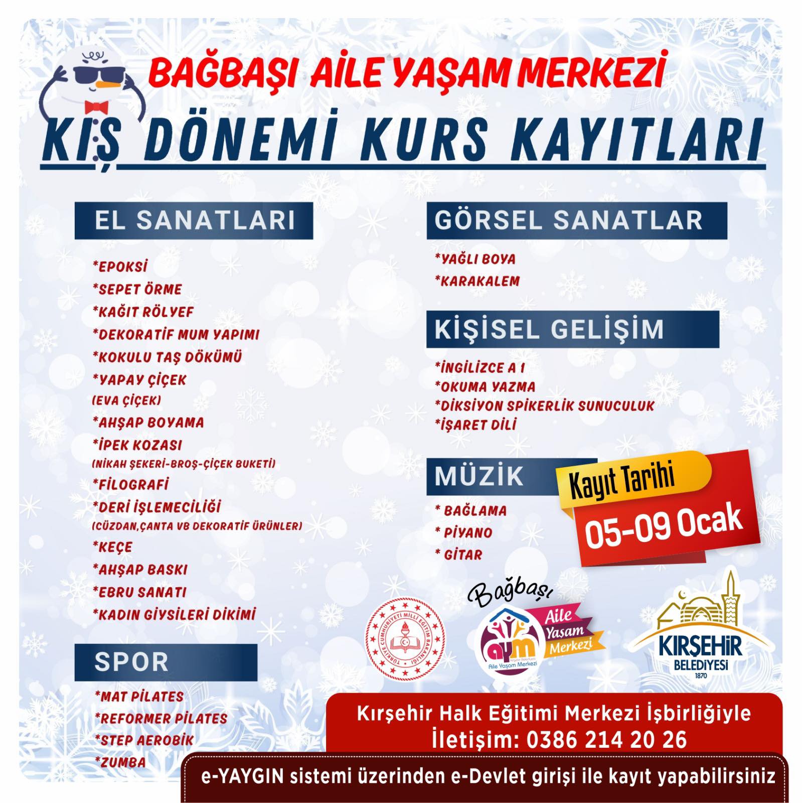 Kış Kursları Açıld