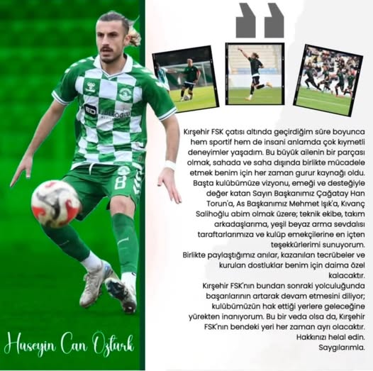 Hüseyi̇n Can Öztürk, Takimdan Ayrildi (2)