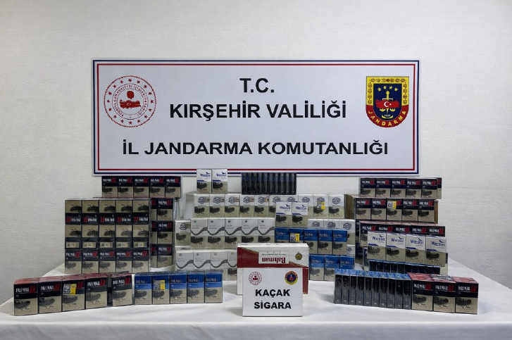 Kırşehir’de Yolcu Otobüsünde Kaçak Sigara Operasyonu