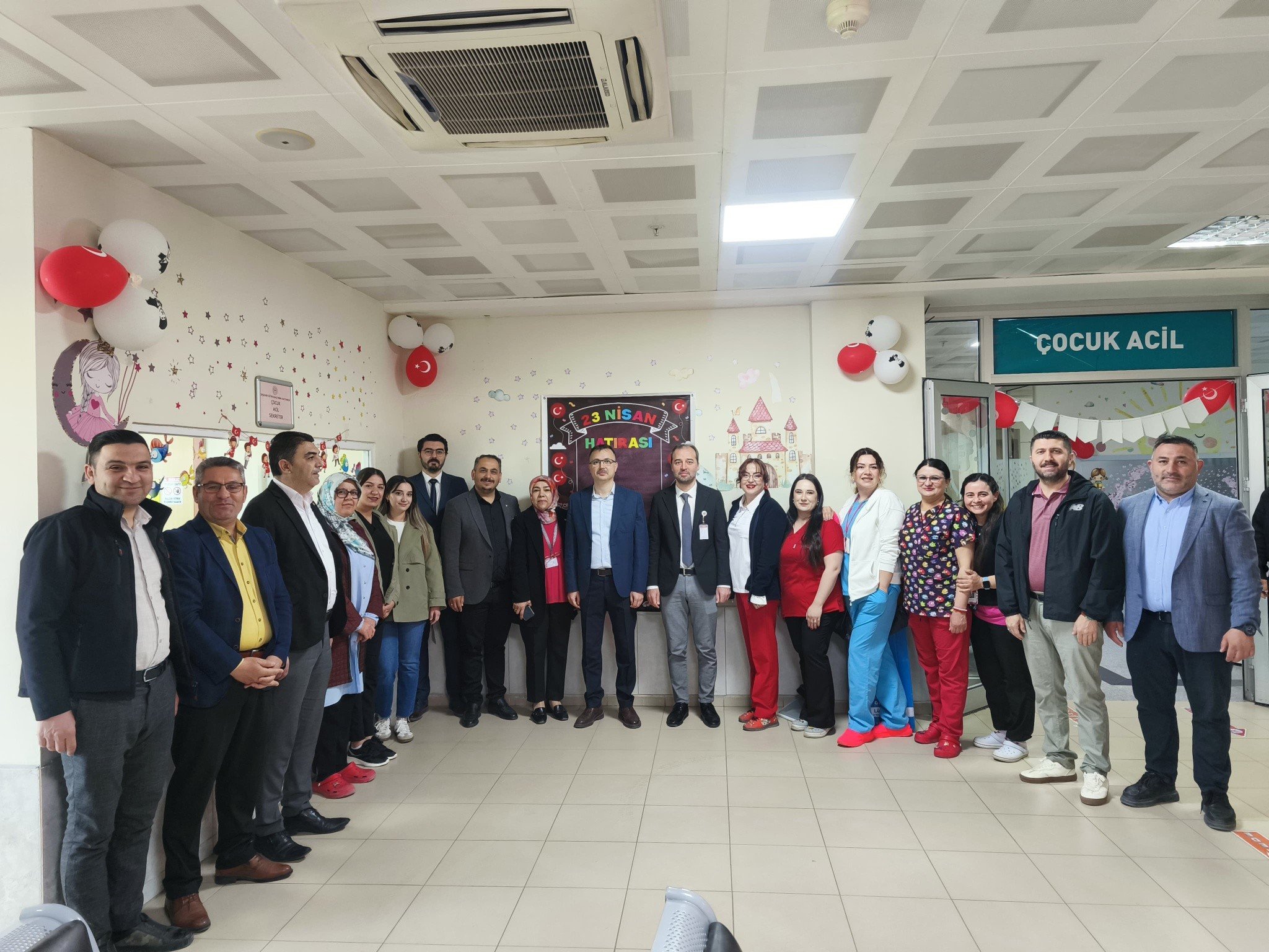 Kırşehir’de Hastane Koridorlarında 23 Nisan Coşkusu