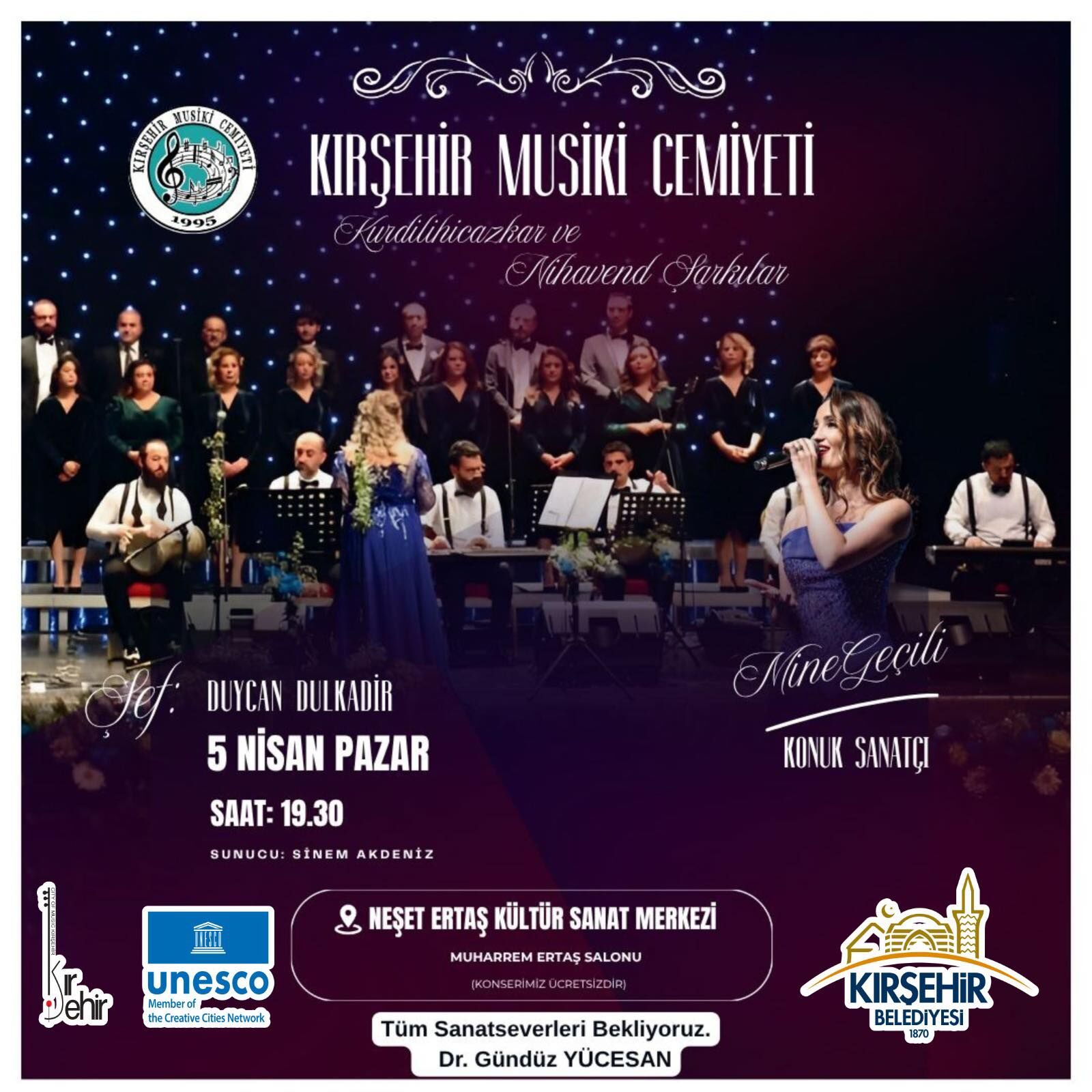 Unesco’nun Müziğin Başkenti Kırşehir’de Türk Sanat Müziği Rüzgârı Esecek