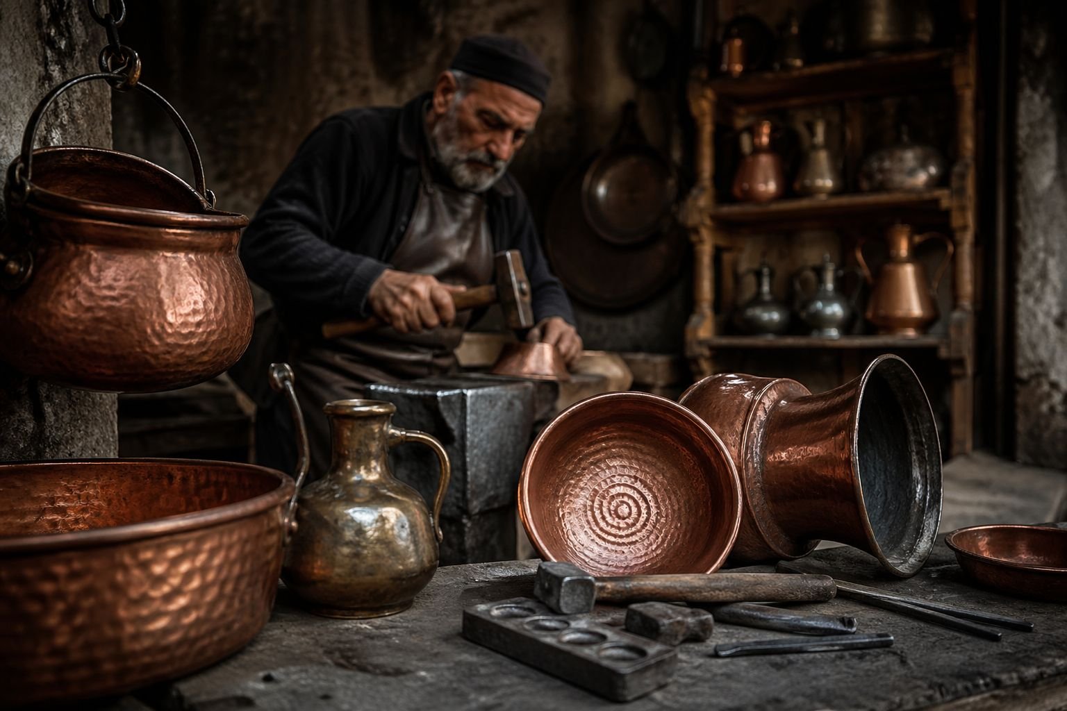 Kırşehir’de bakırcılığın çekiç sesleri susuyor!
