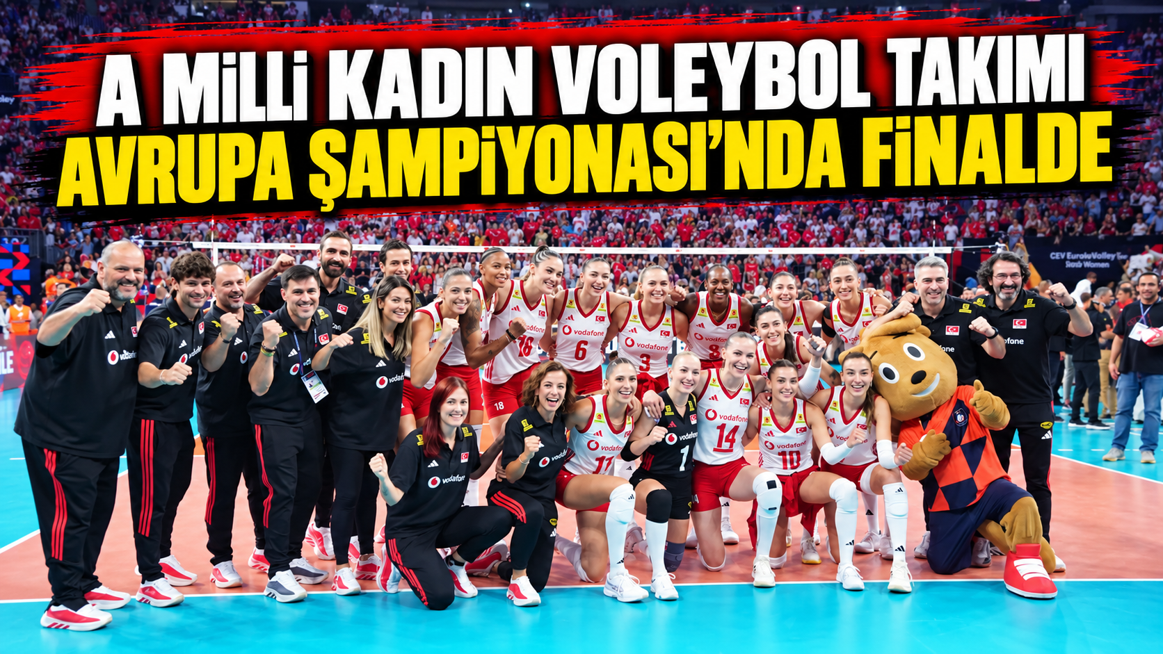 A Milli Kadın Voleybol Takımı, Avrupa Şampiyonası'nda finalde