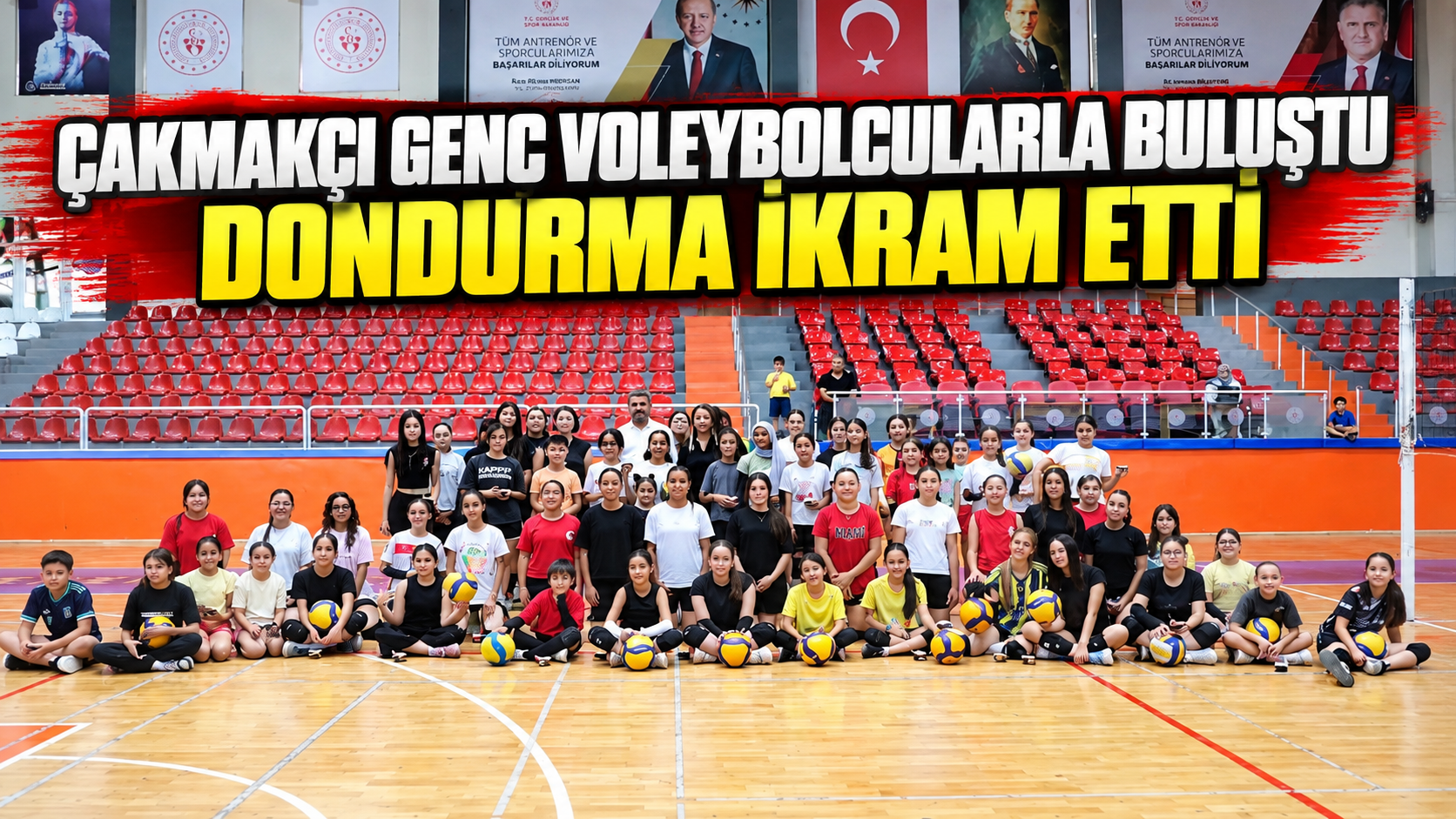 Yaz Spor Okulları’nda voleybol heyecanı devam ediyor