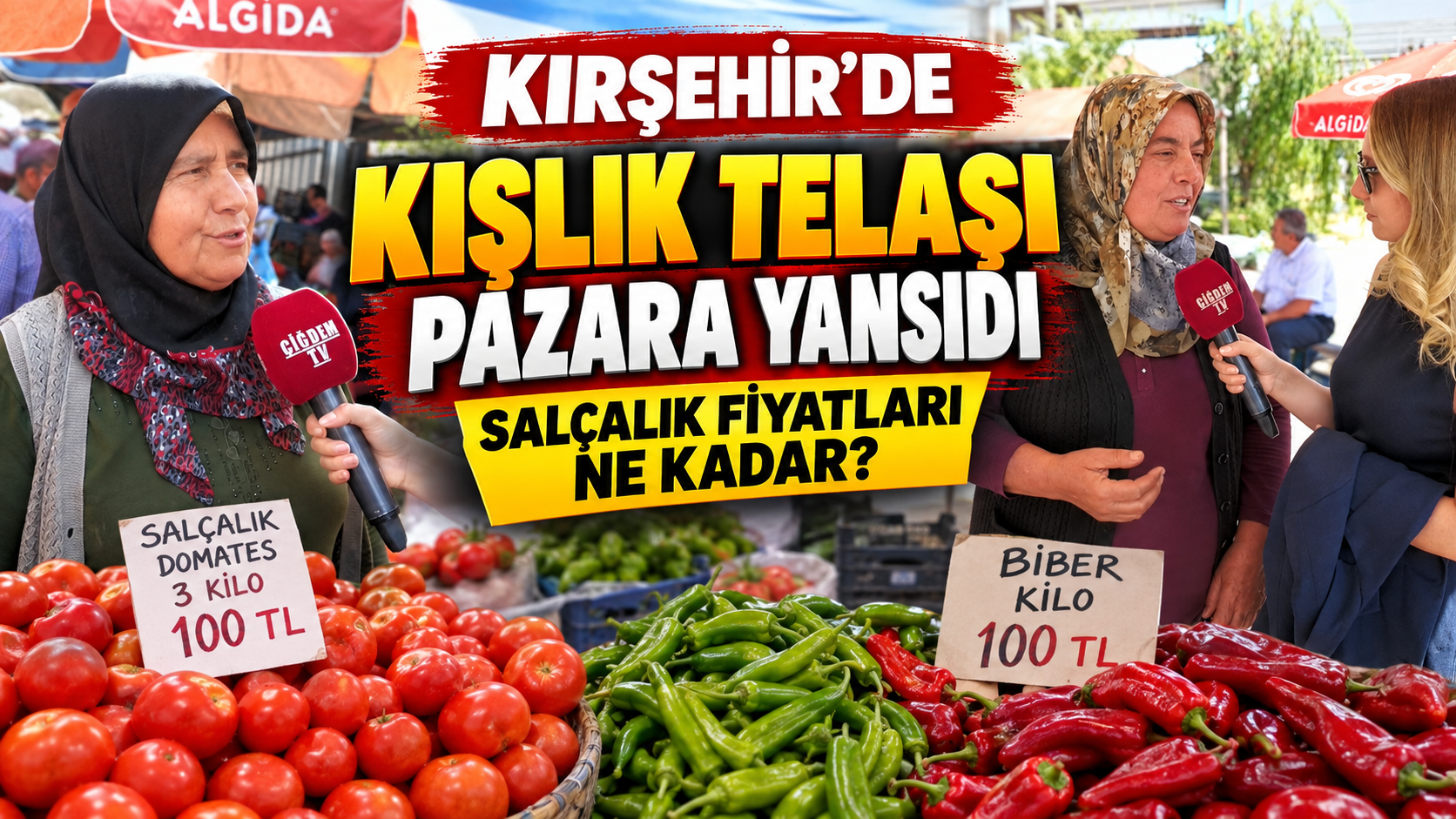 Kırşehir’de Kışlık Telaşı Pazara Yansıdı: Salçalık Fiyatları Ne Kadar?