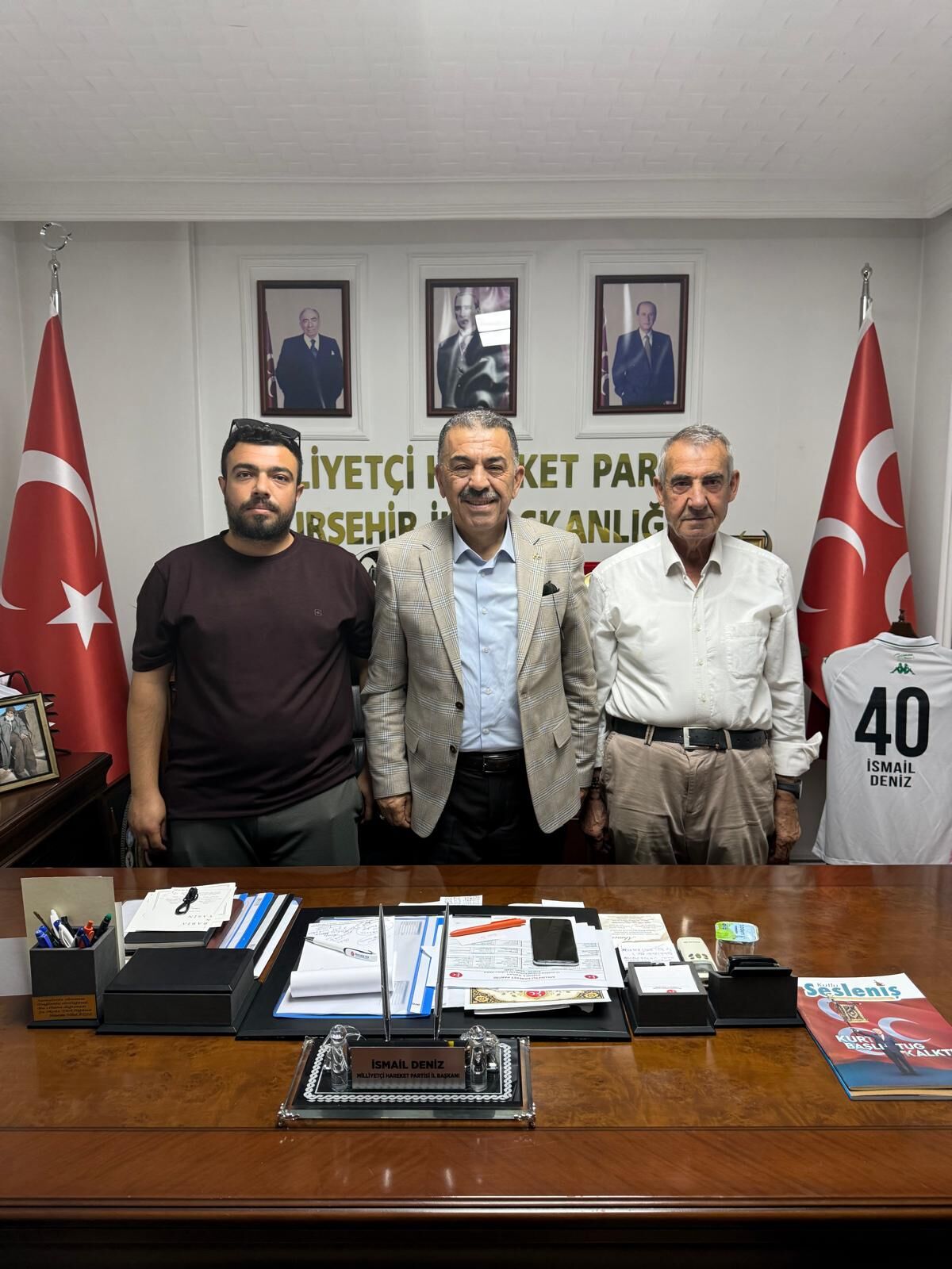 MHP Kırşehir’de Kapı Hiç Kapanmıyor: İsmail Deniz’e 15 Bin Ziyaretçi!
