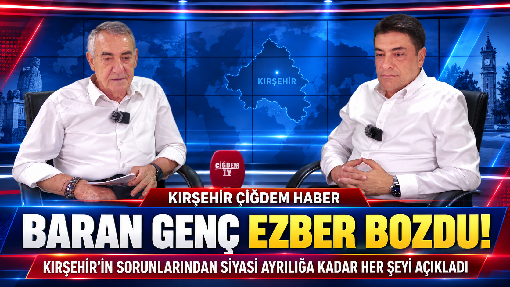 Baran Genç Çiğdem Haber’de Ezber Bozdu: Kırşehir’in Sorunlarından Siyasetteki Ayrılığa Kadar Her Şeyi Açıkladı!