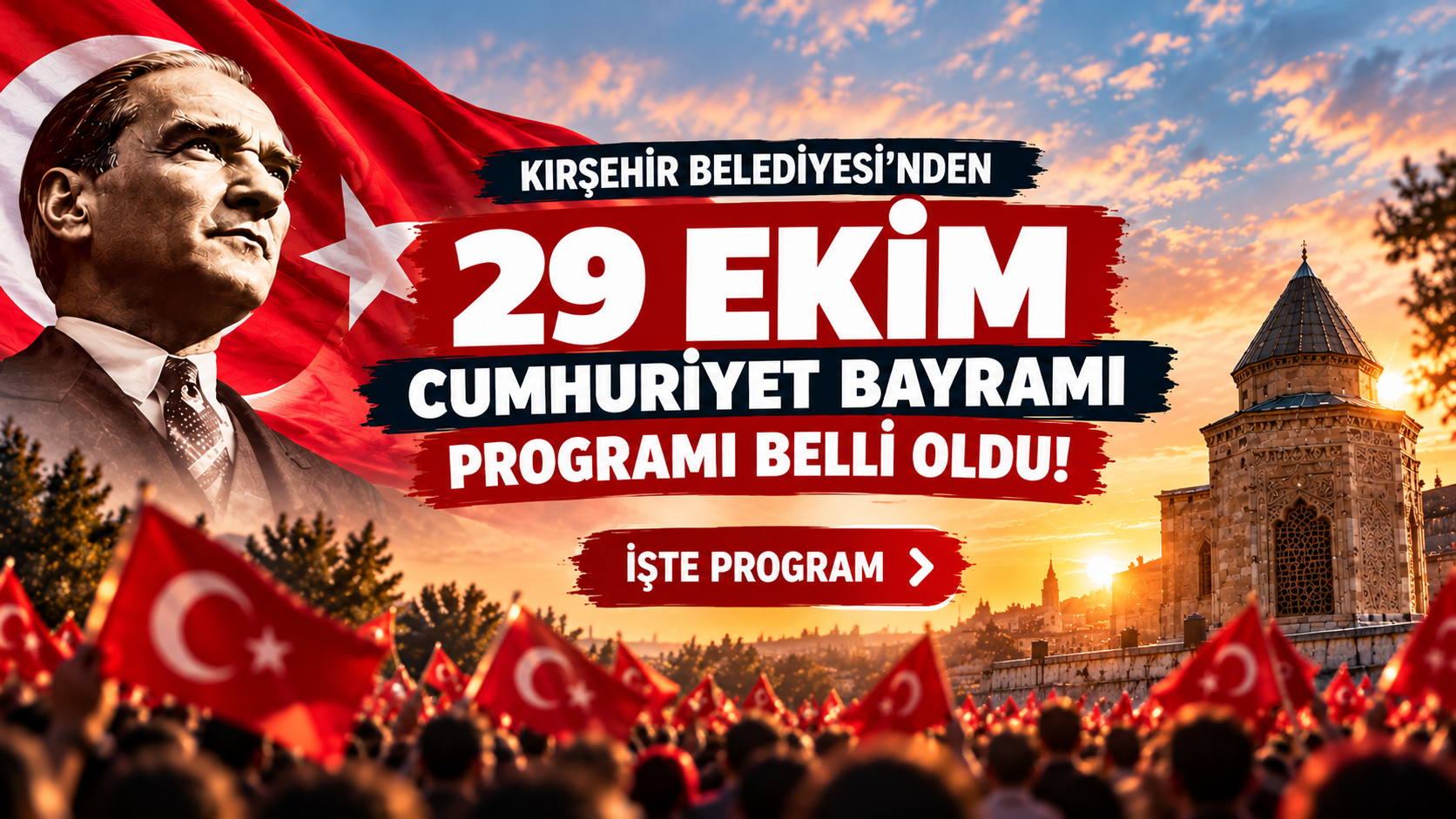 Kırşehir’de 7 Günlük Cumhuriyet Şöleni!