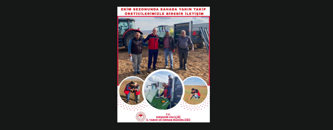 Kırşehir’de Ekim Sezonu İçin Tarım Arazilerinde Saha Çalışmaları Sürüyor