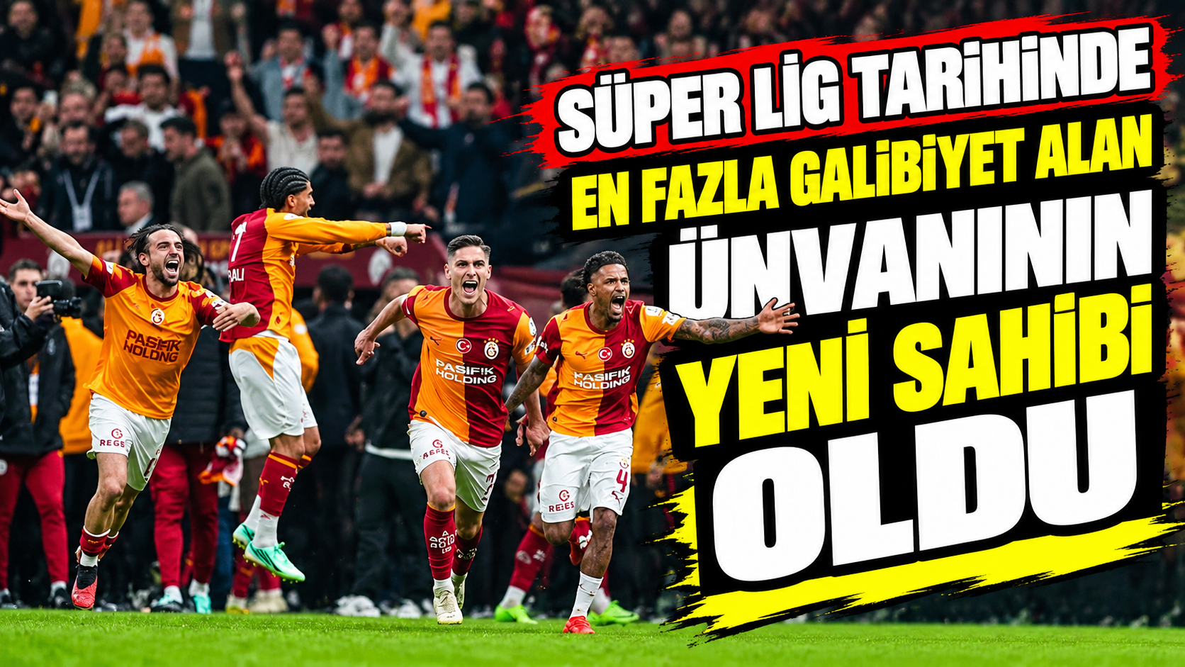 Galatasaray, Süper Lig tarihinde en fazla galibiyet alan ünvanının yeni sahibi oldu