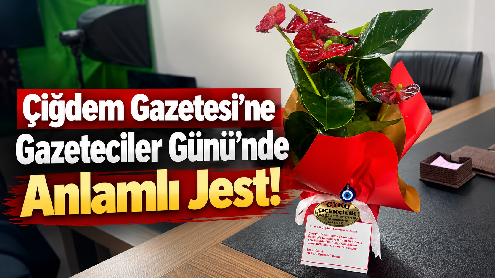 Çiğdem Gazetesi’ne Gazeteciler Günü Sürprizi!