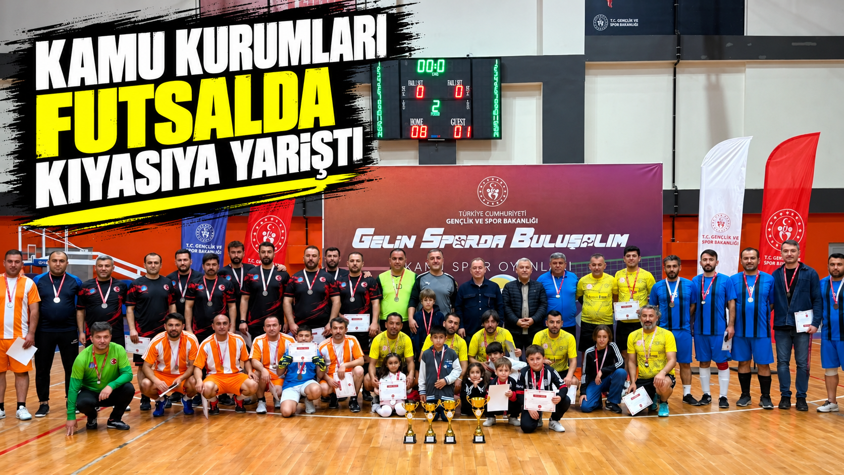 Kamu Kurumları Futsalda kıyasıya yarıştı