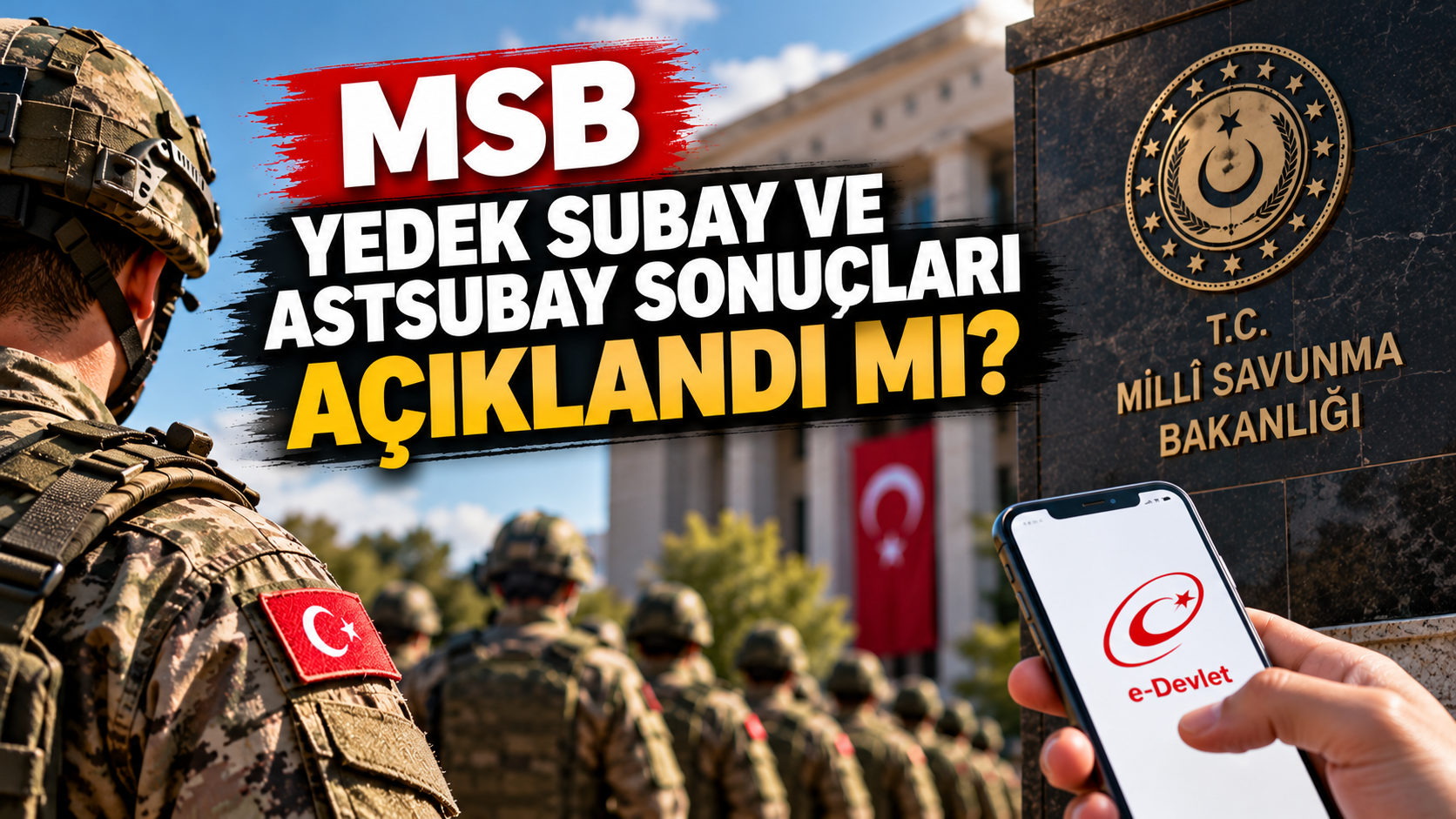 MSB Yedek Subay ve Astsubay Sonuçları Açıklandı mı? Nereden Öğrenilir?