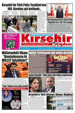 11.04.2025 Kırşehir Çiğdem Gazetesi