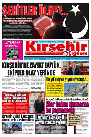16.04.2025 Kırşehir Çiğdem Gazetesi