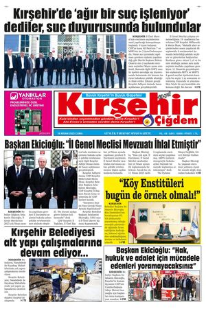 18.04.2025 Kırşehir Çiğdem Gazetesi